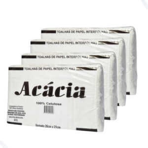Papel Toalha Interfolha 100% Celulose  Acacia 20x20 C/4000