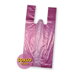 Sacola Plastica Roxa 30x40 Reforçada C/1kg
