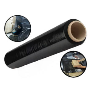 ROLO BOBINA FILME STRETCH PRETO  500x25 C/320m 2,5kg
