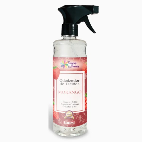 Odorizador De Tecidos Roupa Morango 500ml Tropical Aroma