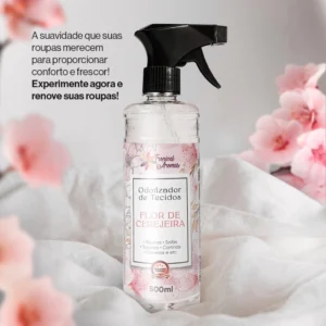 Odorizador De Tecidos Flor De Cerejeira 500ml Tropical Aroma