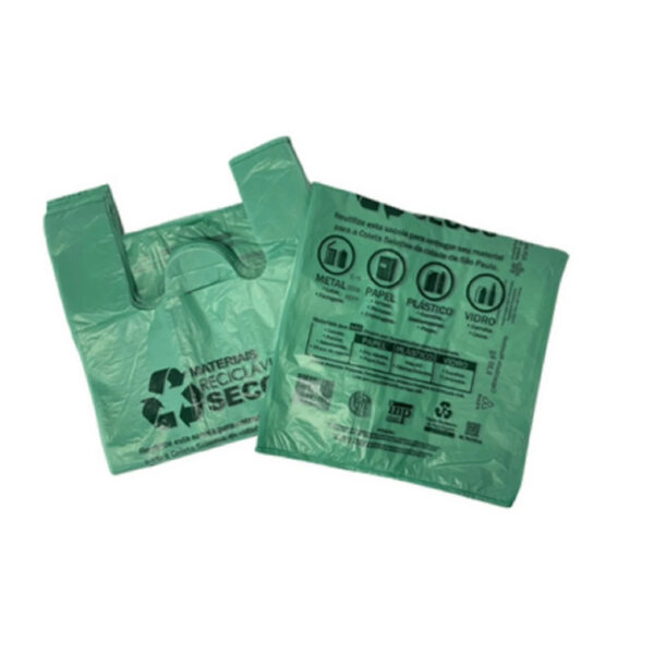 Sacola Plástica Ecológica Biodegradável Prefeitura 38x50 C/500un - Imagem 4