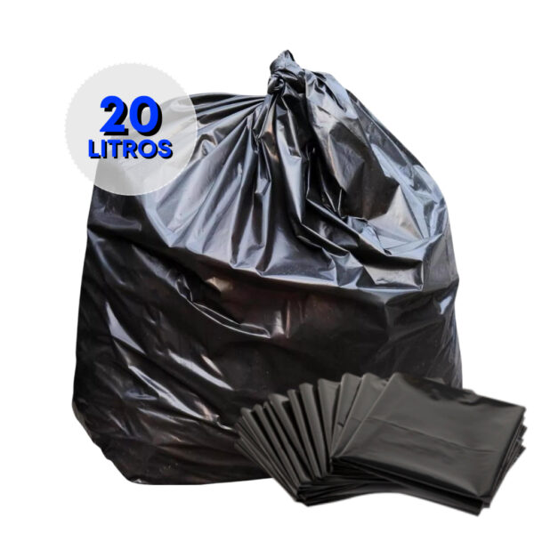 Saco De Lixo 20 Litros Reforçado, Uso Pesado Pct 2,5kg