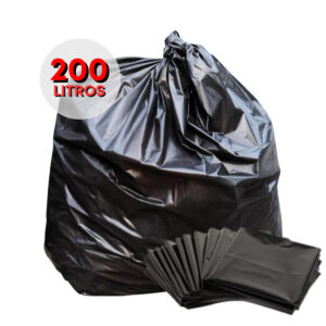 Saco De Lixo 200 Litros Reforçado Uso Pesado com 2,5kg