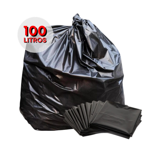 Saco De Lixo 100 Litros Reforçado  Uso Pesado com 2,5kg