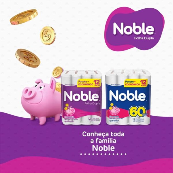 Papel Higiênico Noble Folha Dupla 20m – Pacote com 12 Rolos - Imagem 4