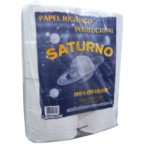 Papel Higiênico Rolão Saturno 300m Folha Simples Macio Premium
