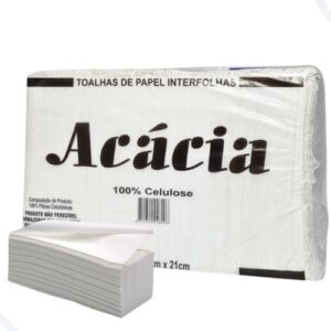 Papel Toalha Interfolha 100% Celulose Acacia 20x20 C/1000