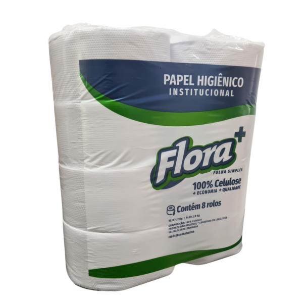 Papel Higiênico Rolão Luxo Econômico 9cm 8 Rolos Slim 2,2 Kg