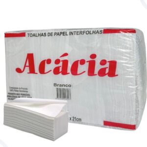 Papel Toalha Interfolha Branco Acacia 20x21 C/1000