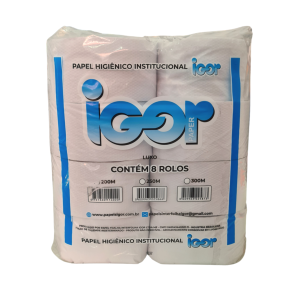 Papel Higiênico Institucional Rolão Luxo Igor C/8  Empresa - Imagem 2