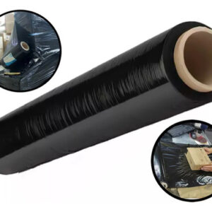 ROLO BOBINA FILME STRETCH PRETO  500x25 C/320m 2,5kg