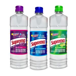 Kit 3 Removedor Perfumado Suprema Tradicional Verbena Florata Multisuperfícies 500 ml - 03 unidades