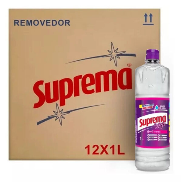 Kit com 12 Removedores Perfumados Suprema Florata Multisuperfícies 6 em 1