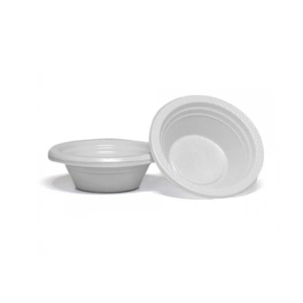 Prato Fundo Cumbuca Descartável 15cm Branco para Petiscos / Salgados 10 Unidades - Imagem 3