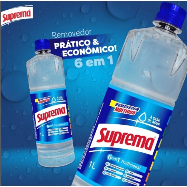 Kit 3 Removedor Perfumado Suprema Tradicional Multisuperfícies 1 Litro - 03 unidades - Imagem 3