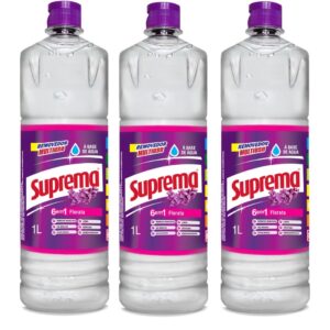 Kit 3 Removedor Perfumado Suprema Florata Multisuperfícies 1 Litro - 03 unidade